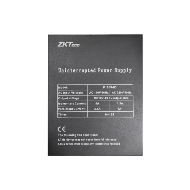 ZKTeco Power Supply | P1205-B3 — Access Control available in Singapore from JHU Tech